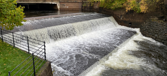 Threshold dam at Nydalen, Oslo