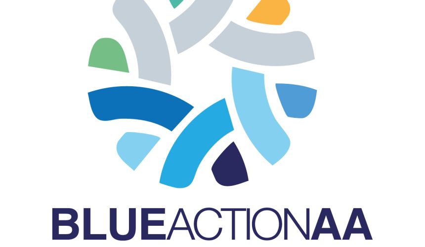 The logo of the BlueAction Arctic and Atlantic research project