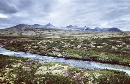 Bilde av bekk i fjellet.